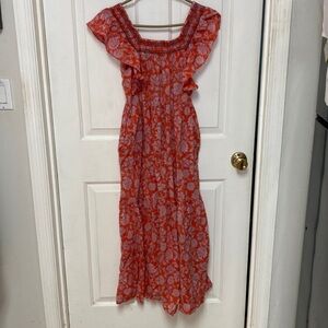 Free people orangish Dress size small